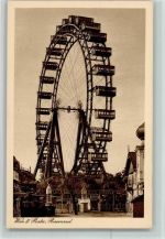 Riesenrad, Wien - Prater 1930 AK Kirmes