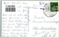 72175 W7242 Dornhan - Gesamtansicht Ortsansichten Fachwerkhaus Kirche Rathaus 3-Bildaufnahme