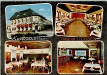 76456 W7554 Kuppenheim - Gasthof Ochsen Innenaufnahmen Saal Gastraum 4-Bildaufnahme