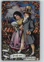 Verlag Ottmar Zieher Nr. 5 - Trachten - 1920 AK Münchner Kindl