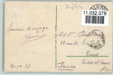O7000 Leipzig Reichsgericht, Straßenbahn 1913 AK Gericht