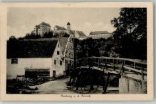 86655 W8856 Harburg (Schwaben) - Ortsansicht Brücke