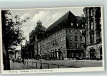 W8500 Nürnberg Deutscher Hof und Schauspielhaus ca 1938 AK Theater