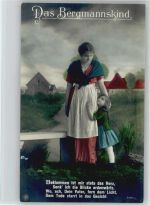 Das Bergmannskind Fotomontage Verlag NPG Serie 7783-4 Bergbau