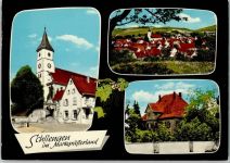 79418 W7846 Schliengen - Kirche Gesamtansicht Ortsansicht 3-Bildaufnahme