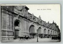 Orsay La Gare ca 1916 AK Bahnhof