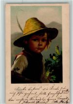 sign Mizi Wunsch - Studienkopf 1900 AK Kind