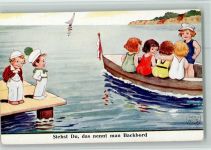 Nr. 4464 - Kinder - Boot fahren AK Wills, J.