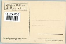 sign Stöwer - U Boot Tag 1917 . Kommandoturm U-Boot