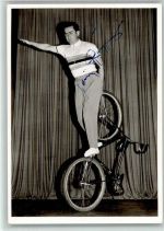 Heinz Pfeiffer Original Autogramm - Kunstradfahrer Variete Fahrrad