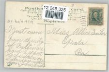 Birthday - Blumen litho Glitzer AK mit Glitzer