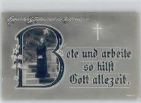 Serie 3622-3 - Christlicher Spruch - Im Buchstaben das Bild der Konfirmantin , Foto AK Konfirmation