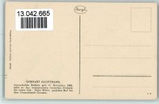Nr. 48596 Gerhart Hauptmann - Dichter AK Stengel + Co