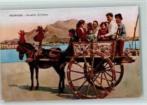 Taormina Carretto Siciliano - AK Tracht