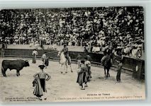 Nr. 4 Corrida de Toros - Citandp para picar - Lichtdruck 1910 AK Stierkampf