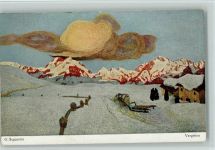 Vergehen - Bergwelt, Pferdeschlitten Segantini, G.