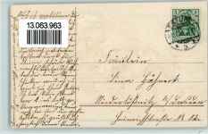 Neujahr - Kinder mit Vergissmeinnicht EAS 1908 Prägedruck