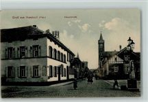 67454 W6733 Haßloch , Pfalz 1915 - Hauptstraße, gute Erhaltung AK