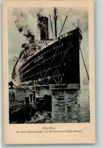 Columbus 1924 AK Norddeutscher Lloyd