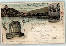 93309 W8420 Kelheim Künstlerkarte Befreiungshalle Innenaufnahme Ortsansicht