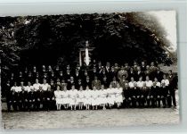 71272 W7253 Renningen - Gruppenfoto mit Vereinsfahne , Sängerverein AK