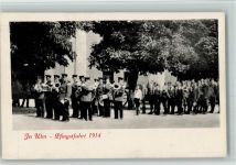 W7900 Ulm , Donau Alt Wandervogel - Ortsgruppe Bischofstein - Pfingsfahrt 1914 - Umzug Naturfreunde