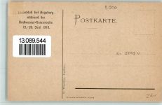 W8900 Augsburg , Bay Katastrophe 1910 AK Hochwasser Gebrauchsspuren