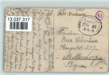 W7840 Müllheim , Baden Gesamtansicht Bahnpoststempel Zug 25 Bahnpoststempel