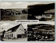 35708 W6342 Langenaubach 1961 Foto AK Schulheim, Dorfhaus, gute Erhaltung AK