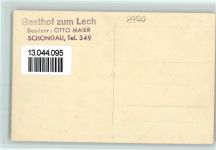86956 W8920 Schongau - Gasthof Zum Lech Brücke