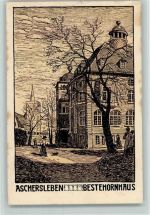 06449 O4320 Aschersleben , Sachs-Anh Künstlerkarte ex Sammlung Busse Bestehornhaus