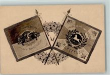 W3000 Kleefeld Hannoversche Kameradschaft 1924 Gestickte Fahne Gebrauchsspuren