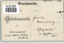 W7778 Markdorf , Baden Hexenturm Prägedruck Holzrahmen Gebrauchsspuren