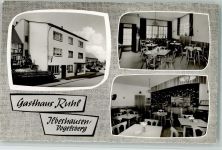36355 W6424 Ilbeshausen - Gasthaus Ruhl Innenaufnahmen Gastraum 3-Bildaufnahme
