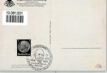 Zeppelinpost-Ausstellung 100. Geburtstag 1938, Sonderstempel Zeppelin, F. Graf von