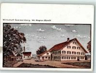 85302 W8069 Sommersberg , Oberbay Künstlerkarte Wirtschaft Sommersberg , gute Erhaltung AK