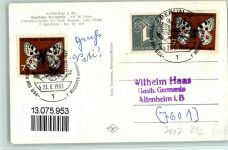 77743 W7607 Altenheim , Baden Foto AK Gasthaus Germania mit Innenansichten , gute Erhaltung AK