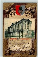 W8900 Augsburg , Bay Stadtbibliothek Wappen 1905