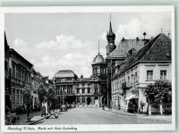 47495 W4134 Rheinberg - Markt mit Haus Underberg
