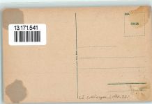 79418 W7846 Schliengen Gebrauchsspuren Partie bei der Kirche Lithographie