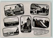 58540 W5882 Meinerzhagen - Hauptstraße Landschulheim Ev. Kirche Kath. Kirche Mattenschanze