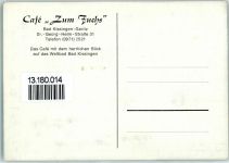 97688 W8730 Garitz , Kr Bad Kissingen - Cafe Zum Fuchs