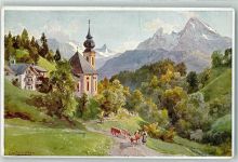Gern gegen Watzmann Alpiner Kunstverlag Richter Nr. 35 AK Compton, T.