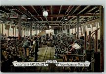 O7000 Leipzig Maschinen Fabrik Karl Krause - Technik Beruf Vergoldepressen Montage AK Fabrik