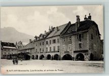 74130 Bonneville - Les Arcades et arrivee duTram