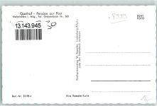 88167 W8999 Maierhöfen , Allgäu - Gasthof Pension Zur Post