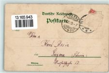 79539 W7850 Tüllingen 1899 Gebrauchsspuren Ober-Tüllingen sign Künstlerkarte