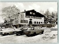92539 W8476 Schönsee - Hotel Hubertus Winter Rückseite mit Kleberesten bzw Abschürfungen