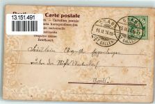 Wildhaus Prägedruck Alpenflora Edelweiß AK Alpenflora 1906 AK mit Stoff