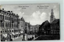 Libau Liepaja - Grosse Straße Litfaßsäule